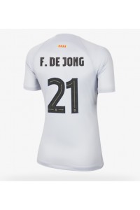 Barcelona Frenkie de Jong #21 Fotballdrakt Tredje Klær Dame 2022-23 Korte ermer